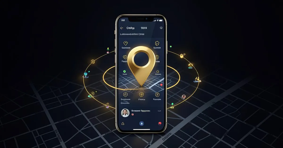 Business profile optimization elements orbiting a Chennai map pin