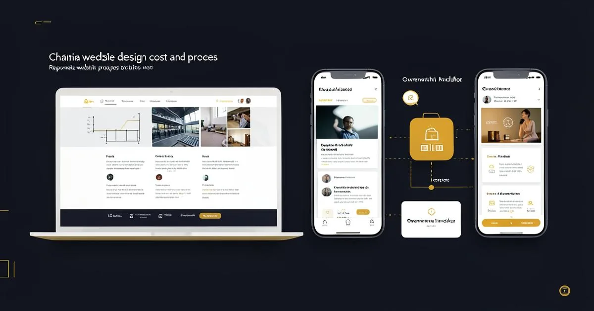 Responsive website design stages with scope and handoff elements